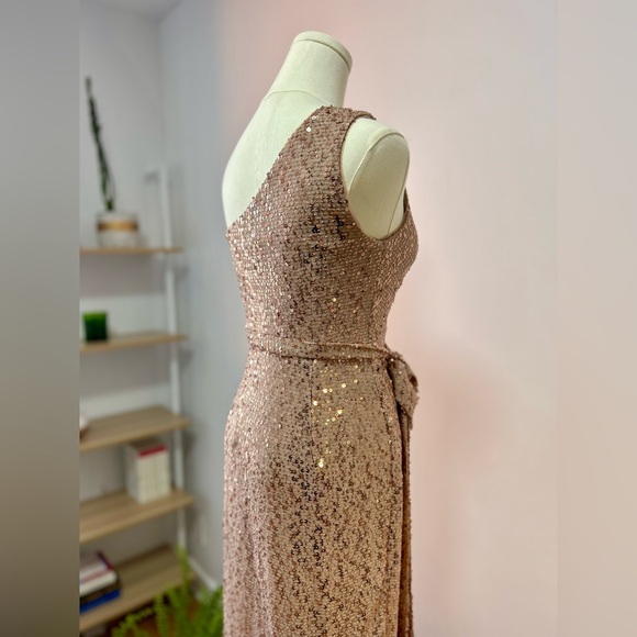 Aidan Mattox champagne dress size0 - Picture 10 of 16